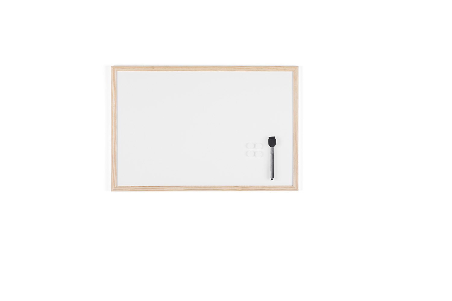 Bi-Office Whiteboard Budget, Magnetic, Wood Frame, 60 x 40 cm