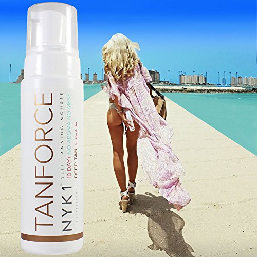 NEW NYK1 TANFORCE Invisible, Low Odour Self-Tanning DEEP TAN Force Fake Developing Skinny Look Tan Tanning Mousse. The 1st BOYFRIEND Friendly Tan!
