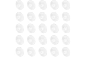 MECCANIXITY 30 Pcs Plastic Gears 34 Teeth Plastic Motor Gear Model 34102B Reduction Gear for RC Car Model DIY Robot (White, M