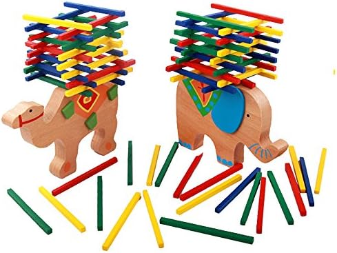 Child Toys Educational Beech Wood Wooden Gift Balancing Baby Toys (Elephant)