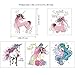 Cute Magic Animals Temporary Tattoos for Children Kids Girls(45Sheets),Konsait Great Girls Fake Stickers Waterproof Rainbow Kids Birthday Party Favors Decorations Birthday Party Gift Bag Fillers