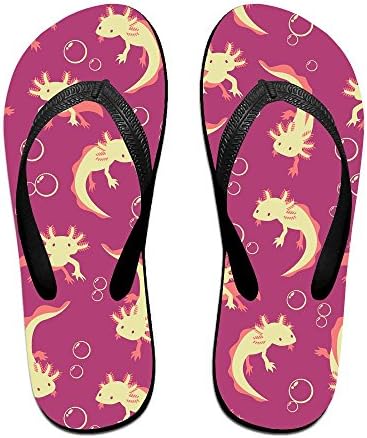 Multicolored Men Women Sandals Axolotl Bubble Flip Flops Beach Slipper For Indoor Outdoor