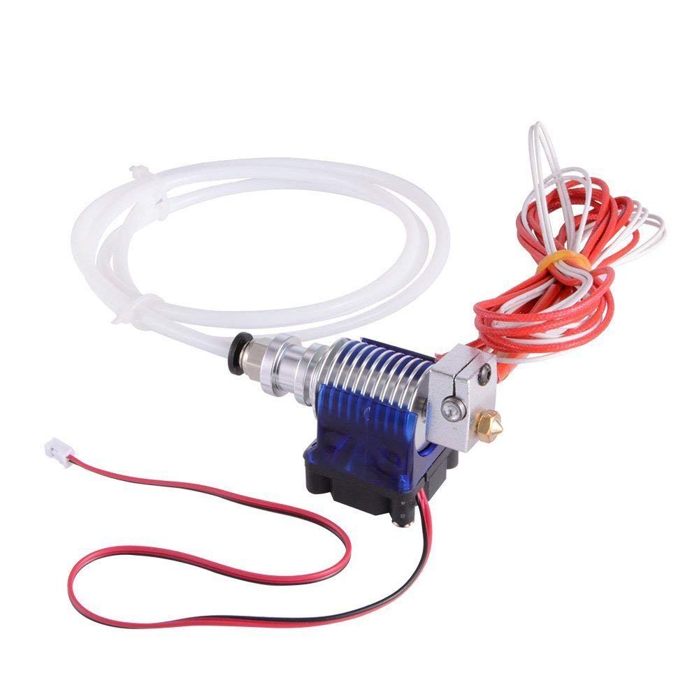 DollaTek Metal J-Head V6 Hot End for 3D Printer 1.75mm Filament Bowden Extruder 0.4mm Nozzle Kossel Mini Prusa i3