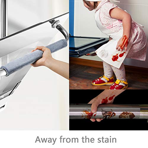 OUGAR8 Refrigerator Door Handle Covers,Keep Your Kitchen Appliance Clean from Smudges, Fingertips, Drips&Food Stains,Perfect for Dishwashers(12" L3.75 W,Gray) - Thumbnail 5