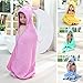 Kids Baby Hooded Towel with Bear Ear , Soft and Thick 100% Cotton Bath Set for Girls, Boys, Infant and Toddler, 0-6 Years Old (Yellow)