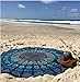 Start Round Bohemian Beach Home Blanket Table Cloth Yoga Mat