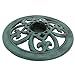 Nova Microdermabrasion 28 Inch Height Pedestal Bird Bath - Antique Green Resin Birdbath for Vintage Decoration in Outdoor Garden Courtyard