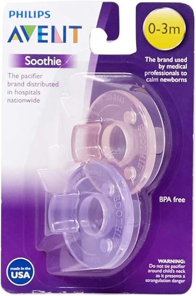philips 2 pack avent soothie pacifier
