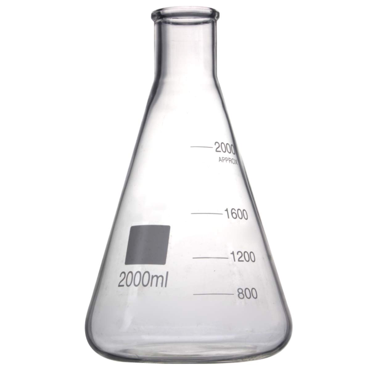 Deschem 500ml,Lab Glass Erlenmeyer Flask,Laboratory Conical Bottle