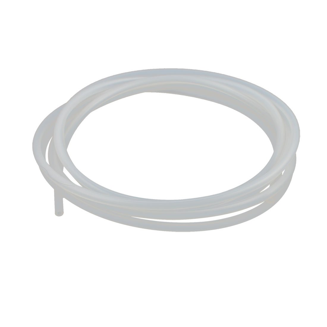 sourcingmap 2mm x 4mm High Temp Resistant Soft Translucent Silicone Tube Hose Pipe 2M Length