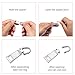 Frienda Zipper Pull Tabs Zip Fixer Replacements for Clothes Bags DIY Crafts, 2 Sizes, 4 Colors (8)