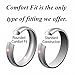 Queenwish Womens 4mm Tungsten Carbide Purple/Blue Carbon Fiber Inlay Wedding Bands Ring Comfort Fit Size 4-10 with Ring Box