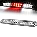 Auto Dynasty Dual Row LED Chrome 3rd Third Tail High Mount Stop Brake Light Cargo Lamp Compatible with Silverado Sierra GMT800 99-07