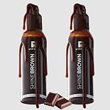 BYROKKO SHINE BROWN Chocolate Tanning Oil 2x 145ml Tanning Bed Outdoor Sun view 1