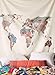 Floral World Map Tapestry Headboard Wall Art Bedspread Dorm Tapestry,60