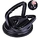 hommaus Black Aluminum Suction Cup Hadle Lifter for Heavy Glass/Tiles/Mirror/Granite/Furniture/Window Lifting (4.75 inches)