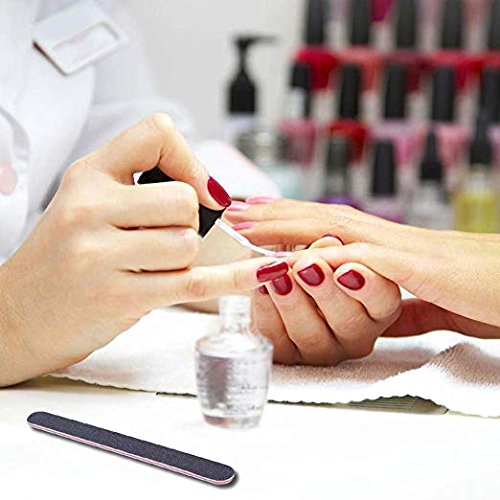 100 Packs Nail Files Nail Buffering File Professional Double Sided Nail