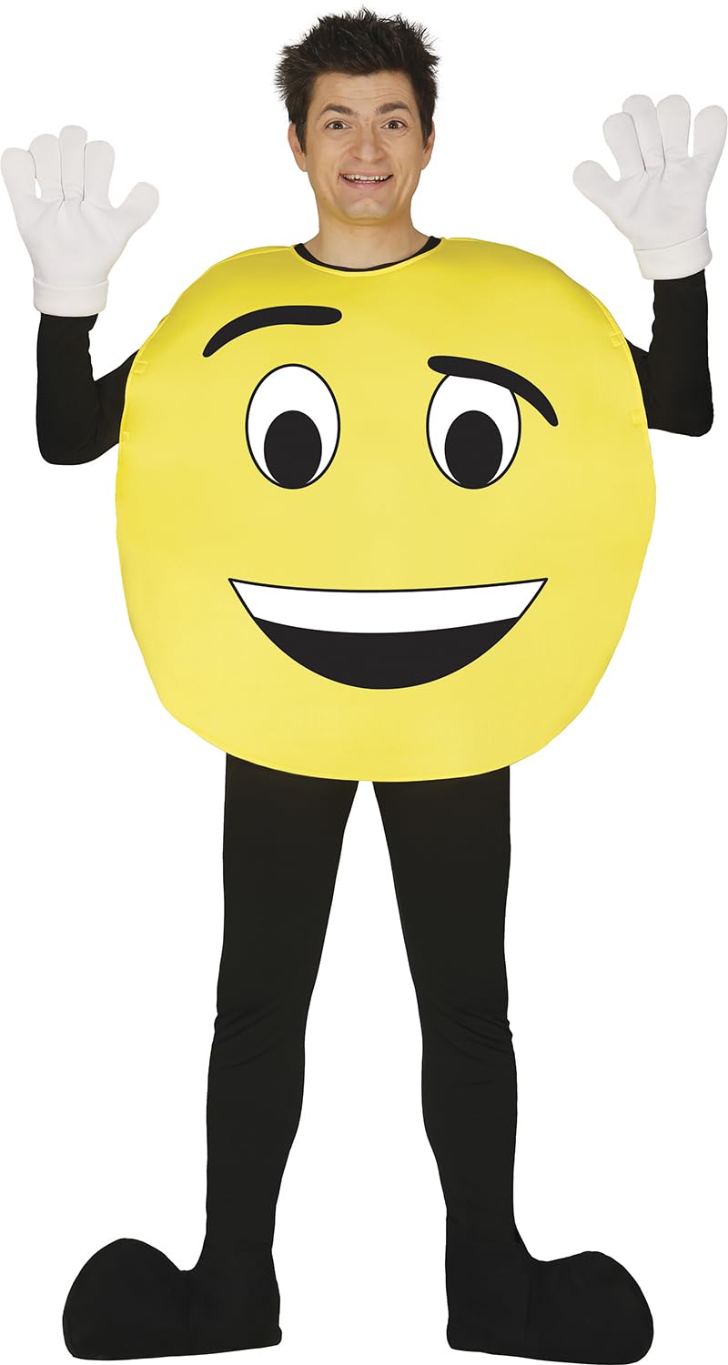 Guirca 84338 Adult Costume Emoticon+StickersT52-54, Assorted, M-L