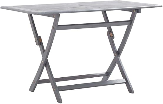 Festnight Klappbarer Gartentisch Klapptisch Garten Esstisch Mit Schirmloch In Der Tischmitte Balkontisch Holztisch Balkon Garten 120 X 70 X 75 Cm Massivholz Akazie Amazon De Kuche Haushalt
