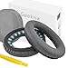 Geekria QuickFit Replacement Ear Pads for Bose SoundTrue Around-Ear II, QC35, QC25, QC2, QC15, AE2, AE2i, AE2w Headphones Ear Cushions (Dark Grey)