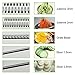 Mandoline Vegetable Slicer Adjustable with 5 Thickness Settings Interchangeable Stainless Steel Blades Vegetable Chopper Cutter from Maison-Market