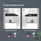 FIREGAS 60cm Visor Cooker Hood LED Extractor Under Cabinet Wall Mount view 6
