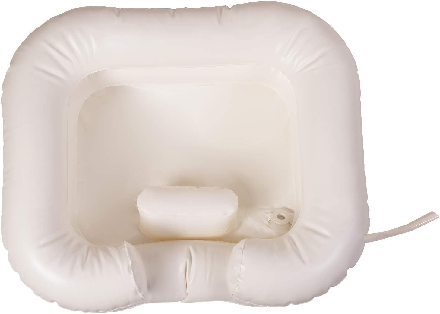 Duro-Med DMI Portable Inflatable Shampoo Bowl for Bedside and in Bed Hair Washing, Hair Cuts and Hair Coloring for The Elderly, Disabled, Bedridden and Handicapped, White: Health & Personal Care