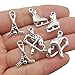 iloveDIYbeads Ball Sports Charms-45pcs Alloy Ball Games Sports Hockey Charms For Jewelry Making Crafting DIY Necklace Earrings Bracelet Accessaries (M323)