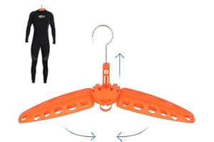 Wetsuit Hanger, Gimilife Quick Dry Foldable & Vented Dryer for Wetsuit Dry Suit, Surfing & Scuba Diving Accessory, Perfect to