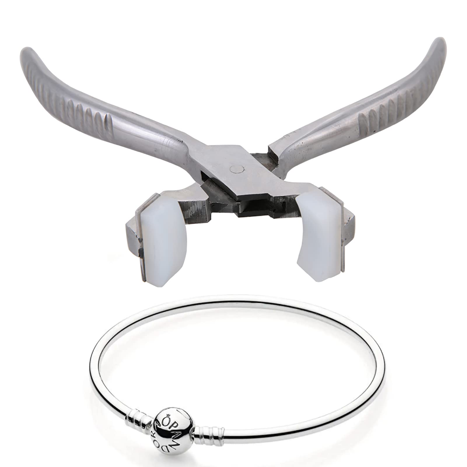 Semme Jewelry Repair Pliers, Nose Pliers Tool for Bracelet Bending, Ring Bending Pliers with Comfortable Handle, Sturdy Stainless Steel, Ideal for Professionals and Amateurs, 128g