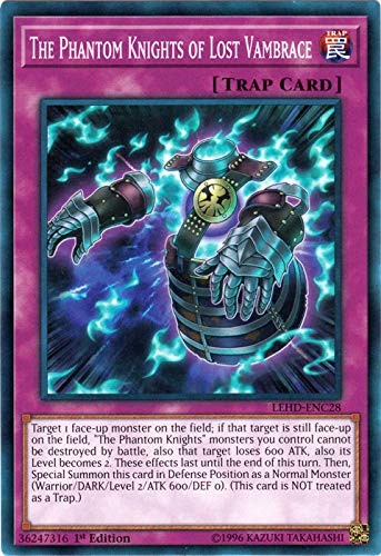 Yu-Gi-Oh! - The Phantom Knights of Lost Vambrace - LEHD-ENC28 - Common - 1st Edition - Legendary Hero Decks - Phantom Knights Deck