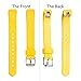KingAcc Compatible Replacement Bands for Fitbit Alta HR, Fitbit Alta, Silicone Fitbit Alta HR Band Alta Band, Buckle Wristband Strap Women Men (1-Pack, Yellow, Large)