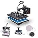 VEVOR Heat Presses 12 X 15 Inch 5 in 1 Digital Multifunctional Sublimation T Shirt Heat Press Machine 900W 360 Degree Rotation Heat Press Machine for T shirts Hat Mug Cap Plate (12 X 15 Inch 5 in 1)