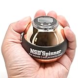 NSD Power Ultimate Winner's Precision Sterling Spinner Gyroscopic Wrist and Forearm Exerciser with Digital Speedometer, Lightweight Aluminum Rotor and Stainless Steel Shell