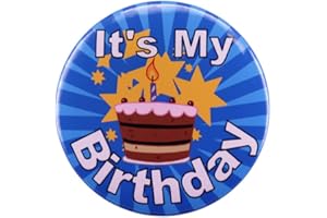 COLORFUL BLING It's My Birthday Ribbon, Satin Fabric Happy Birthday Birthday Queen King Ribbon Tinplate Badge Pin for Girls, Boys, Award Rose Badge Brooch Party Decoration