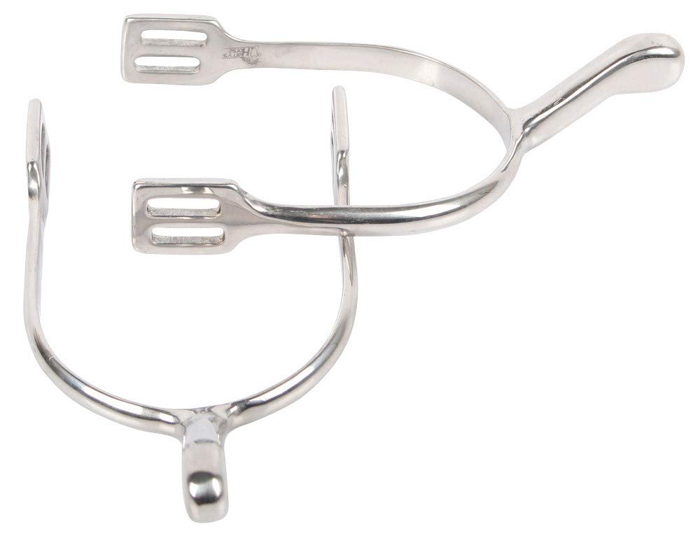 Harry's Horse Ladies Swan Neck Spurs, Stainless Steel 43201991, Womens, Schwanenhalssporen, Edelstahl - D40, grey, D40/M