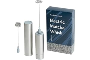 Naoki Matcha Electric Matcha Whisk and Milk Frother with Single and Double Frother Head Set - Barista Style Preparation for Matcha Green Tea & Lattes