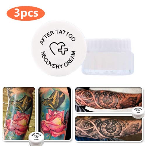 Tattoo Care Ointment,Natural & Vegan Tattoo Aftercare Balm,Botanical Ink Salve,Tattoo Repair cream - Soothes Skin,Promotes Healing, Protects, Moisturizes, Reduces Redness (3pcs)