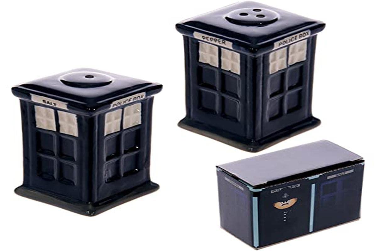 Puckator Police Box London Icons Ceramic Salt & Pepper Set