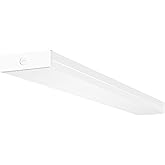 hykolity 4FT LED Wraparound Light, 40W, 4400lm, 4000K, [2-lamp 32W Fluorescent Equiv.], 4 Foot LED Wrap Light Fixture, Flush 