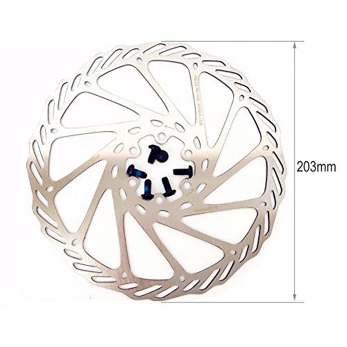 CYSKY 203mm Disc Brake Rotor 2 Packs Stainless Steel Bike Disc Brake