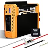 ECO-WORTHY 2000W Pure Sine Wave Inverter 12V DC to