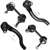 SCITOO 4pcs Front Suspension Kit Outer Tie Rod End Sway Bar Link Fit 2006-2011 for Honda Civic