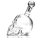 XOCOY Glass Skull Face Decanter Bottles Bottling (350ML)