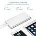 POWERADD Pliot 4GS Plus 20000mAh External Battery Pack 8-Pin Micro Input Power Bank 3.6A Fast Charger for iPhone, iPad, Samsung, LG and More - Silver (MFi 8-Pin, Micro Cable Included)