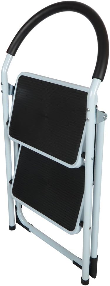 LETTUCE EAT® 2 Step Non-Slip Tread Folding Step Ladder Kitchen Stool DIY Home Safety Ladders