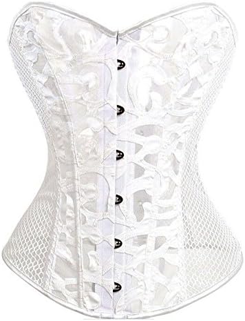 New Mesh Breathable Hollow Overbust Bustier Shaper Waist Training Corset