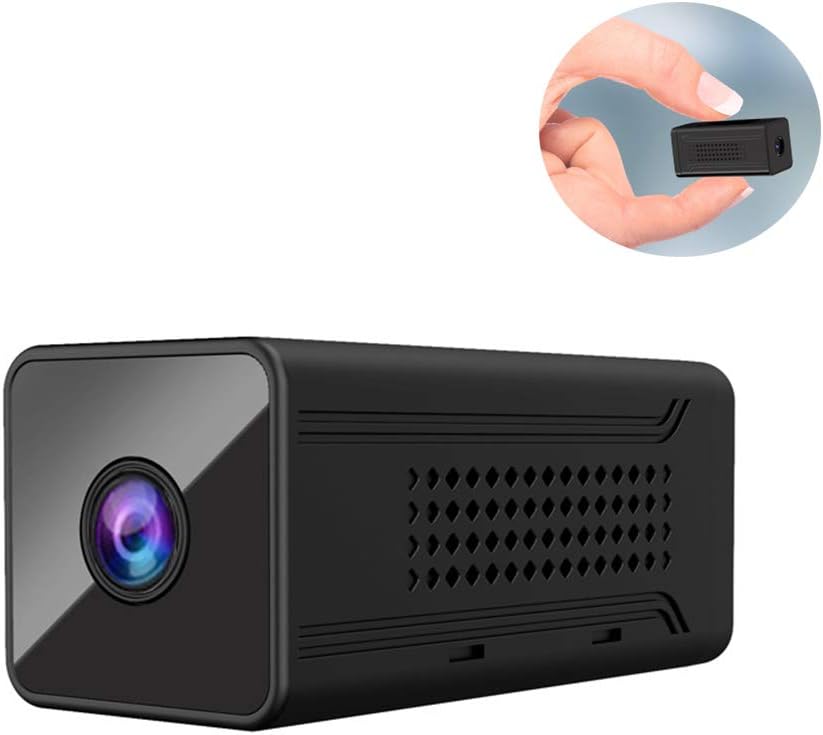 MIMI KING Infrared Night Vision Camera HD 1920P Remote WIFI Smart Home Wireless Connections Small Camera,Black