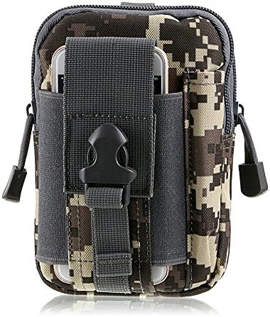 Universal Multipurpose Tactical Cover Smartphone ACU Camo Holster EDC Security Pack Carry Case Pouch Belt Waist Bag Gadget Money Pocket for Samsung Galaxy S7 Note5 LG G5 iPhone 7 7Plus