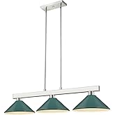 Z-Lite 152BN-MDG Cobalt Pendant, 3-Light 300 Total Watts, Brushed Nickel